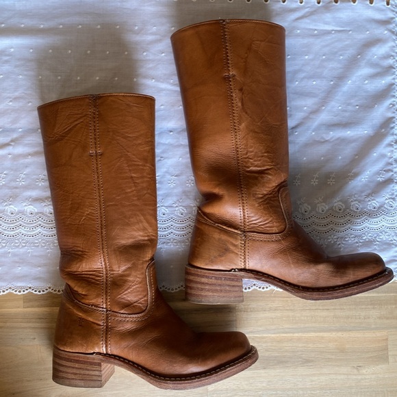 🍊 Frye Cognac Campus Boots 🍊 - Picture 6 of 11